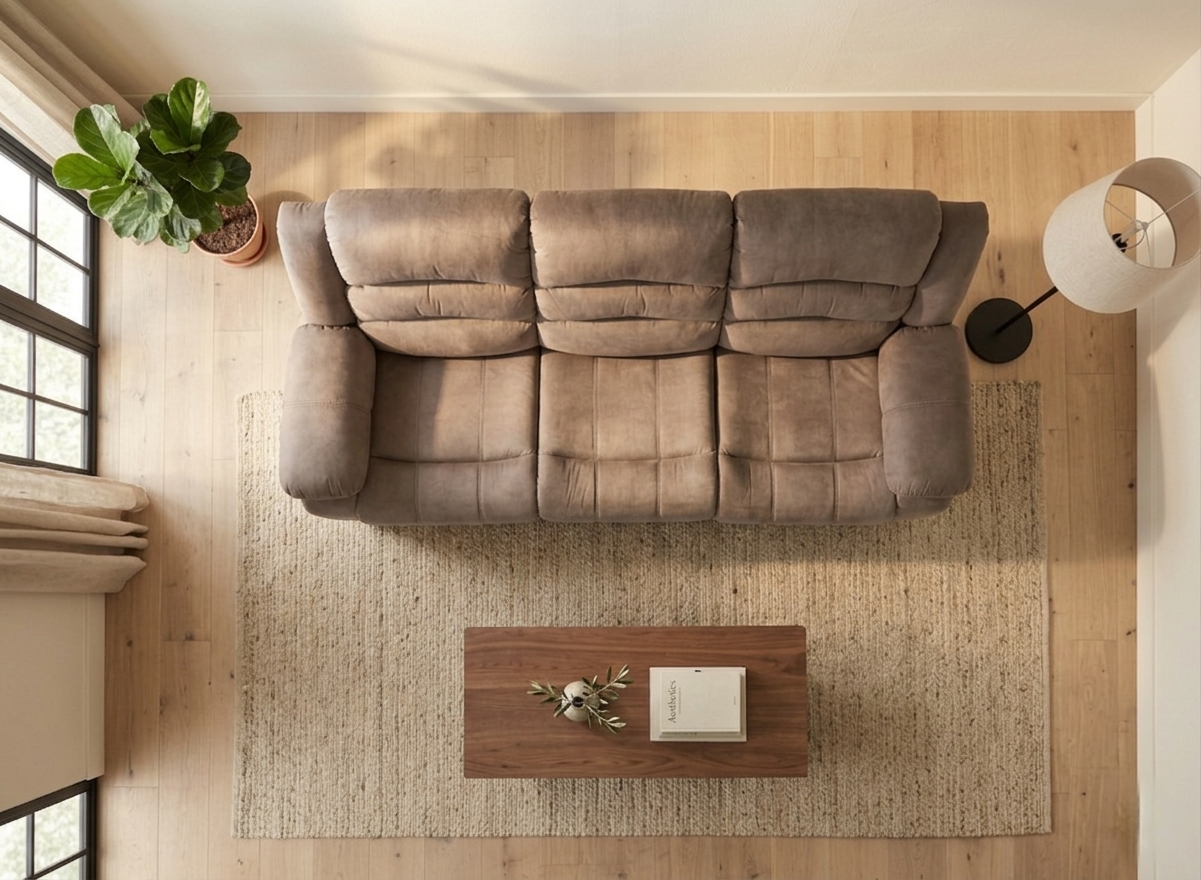 LUBECK SOFA C/2 RECLINABLES TAPIZ CHOCOLATE