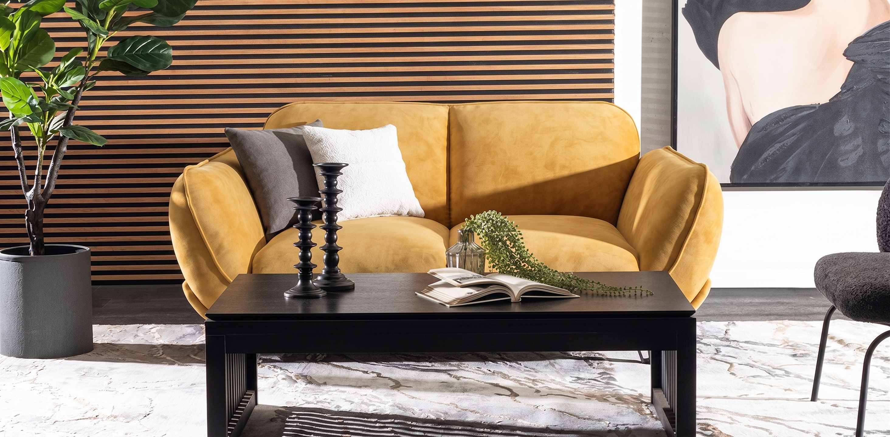 MEDOC LOVE SEAT PAMPANEIRA AMARILLO
