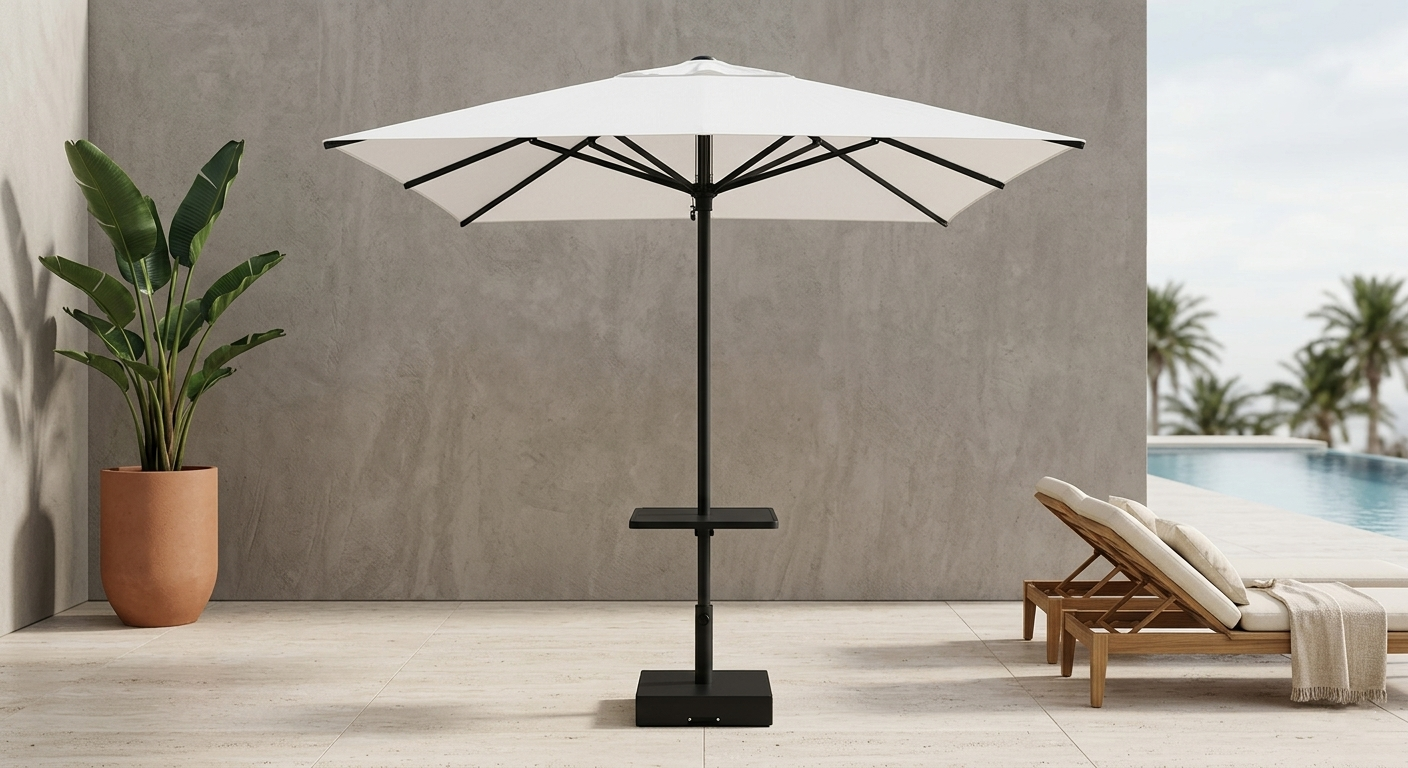 BLUM JGO DE SOMBRILLA P/EXTERIOR BLANCA