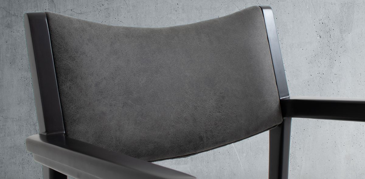 HUXLEY SILLA NEGRO NOBUCK GRIS
