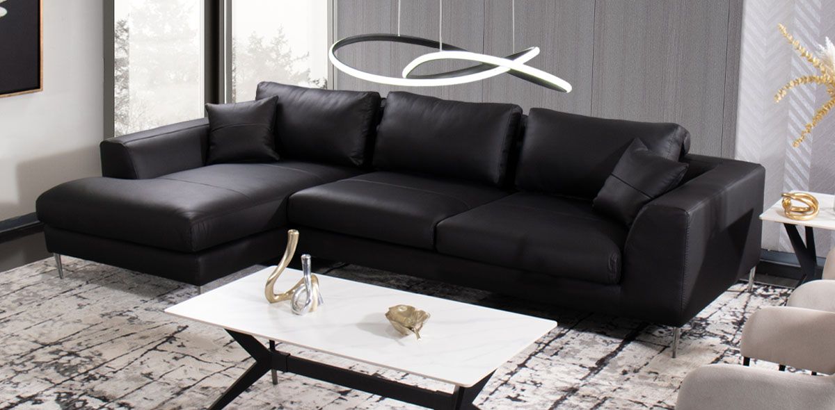 MANHATTAN SALA EN L DERECHA NEGRO PIEL MATCH