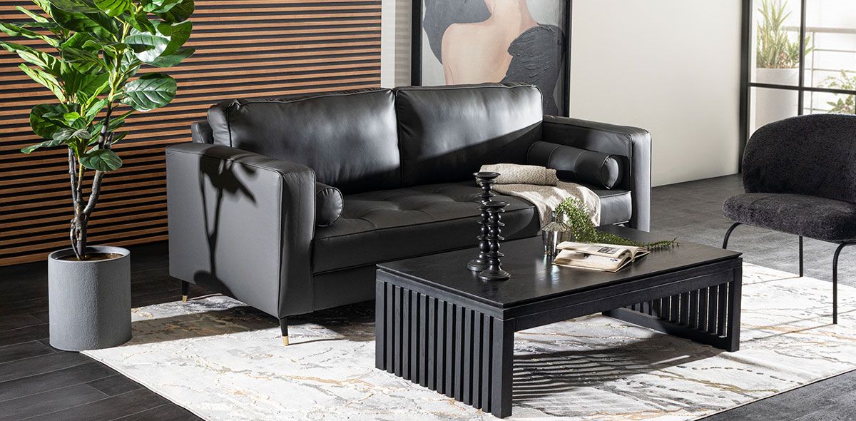HAVEN SOFA PIEL MATCH GRIS